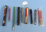 Mixed Lot: Winchester Fountain Pens; Pencils; Ink Pens; Etc.