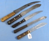 5 Long Steak Knives ( Like Slicers); Winchester