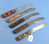 5 Slicers Or Butcher Knives; Winchester