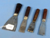 4 Putty Knives; Assorted; Winchester