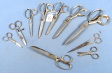 Lot Of Assorted Winchester Scissors; 1 Winchester Store