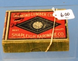 Full Box Of Diamond Lumber Crayons; Green; Shapleigh Hdwe. Co.