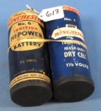 2 Large No. 6 Ignition Batteries; Ea. Different; Winchester