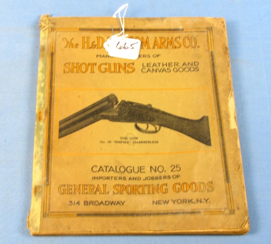 Catalog; No. 25; The H & D Folsom Arms Co. Shotguns Leather & Canvas Goods; Early