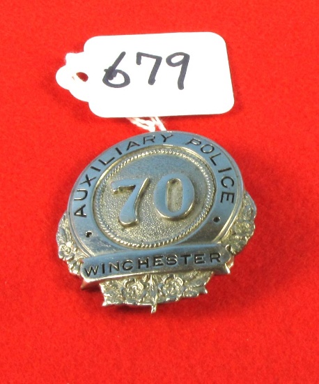 Auxiliary Police 70 Winchester Badge