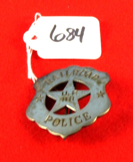 Railroad Up Rr Police Badge