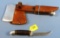Western Hand Axe/hunting Knife Combo In Sheath