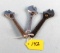 (3) 3 Inch Adj. Wrenches (ridge; Jh Williams; Pac)