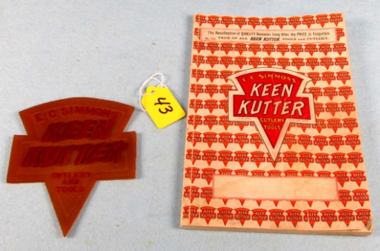 Small Catalog 9in X 6in For Pocket Knives; Scissors & Shears; Razors; Tools; Etc.; Keen Kutter (c