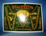 Winchester Double Cartridge Board Print On Cardboard; 52in X 36in; Made In 1968