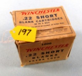 Winchester .22 Short Blanks (16 Factory Full Boxes)