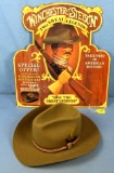 Winchester Adv. Standup & Winchester Stetson (in Orig. Box); 3 X Beaver; Size 7 1/8; Intwo Great Le