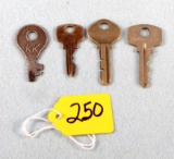 Lock Keys; 3 Winchester; 1 Kk