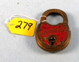 Winchester Brass Padlock (arnall #1) Nice Lock; No Key