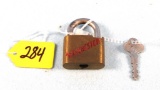 Winchester Small Padlock (arnall #7) Nice Lock; W/key-not Orig. One