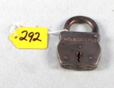 Winchester Steel Padlock (arnall #7) Nice Lock; No Key
