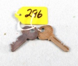 (2) Winchester Padlock Keys