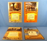 Winchester Wall Calendars (4); 2 Banded; 2 Non Banded; 24in X 18in; 1990; 1989; 1985; 1987 (all New