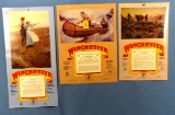 Winchester Wall Calendars (3); 1993; 1992; 1991. 11in X 17in; 11in X 22in & 13in X17 1/2in