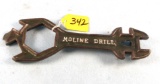 Moline Drill Wrench; Orig. Green Paint