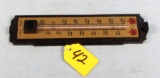 Thermometer; Keen Kutter Celluloid; Dbl. Logo; 7in X 1 3/4in