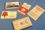 Lot: Simmons Hdwe-kk Misc. Postcards; Profit Chart & War Bulletins; Etc.