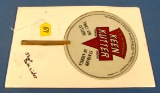 Round Double Sided Ec Simmons Keen Kutter Hand Fan; Kk Logo/jc Young; Carnival; Oct. 6-8; Valley Fa