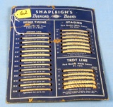Wall Display; Yarn/twine On Cardboard 8in X 10in; Shapleigh's Diamond Brand