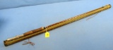 Fly Rod W/wooden Storage; Canvas Covered; Diamond Brand; Shapleigh