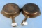 (2) #4 Skillets; Griswold Erie Pa; Sl; Smooth