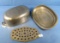 No. 5 Alum. Oval Roaster; Griswold Epu; 485; Cover A485cx; Trivet A485t