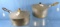 2 Covered Sauce Pans; 3 Qt. Griswold Cast Alum. Epu; Ll; Block A33 (pans) A33c (lids)