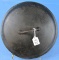 #9 Dutch Oven Lid; (smooth Low Dome); Griswold Ll; Slant; Erie; P/n 2552 (underneath Hndl. & Hndl.