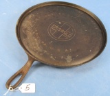 Cast Iron Cookware Griswold Mfg Co Eric PA USA 609 No 9 Griddle #21