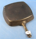 Square Skillet; Griswold; Sl; P/n 57; W/tab