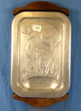 Aristocraft Deer Platter W/wood Frame; Griswold Epu; A2082
