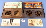 Griswold Patty Mold Set; No. 1 & No. 2 In Orig. Boxes