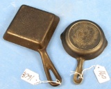 Toy Skillet; Size 0; Griswold Epu; P/n 562; & Square Egg Skillet Since 1865; Griswold; P/n 53