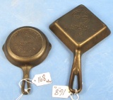 Toy Skillet; Size 0; Griswold Epu; P/n 562; & Square Egg Skillet Since 1865; Griswold; P/n 53