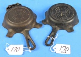 2 Ash Trays: Quality Ware (griswold Logo) Made In Usa; Quality Ware 00 (griswold Logo) Erie Pa P/n