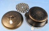 No. 9 Tite-top Dutch Oven; Raised Letter Lid; Low Dome; P/n 2552 Griswold Epu; Ll; Block; Patent; P