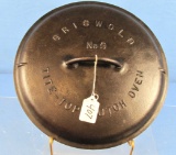 No. 9 Tite Top Dutch Oven; Low Dome; Raised Letter; Griswold Epu; Ll; Block; P/n 2552