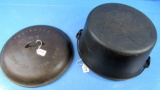 #12 Tite-top Dutch Oven; Griswold; Epu; Low Dome; Raised Letter; Ll; Block; P/n 2634/2636 (no Trive