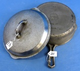 No. 8 Hinged Skillet; Hammered; Griswold Sl; Erie Pa; Chrome; P/n 2028/2098