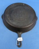 #12 Skillet; Griswold; Ll; Block; Epu; P/n 719; Hr; Tab