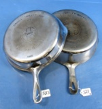 #80 Double Skillet; Hinged; Chrome; Griswold Ll; Epu; P/n 1102/1103; Bright