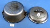 #7 Tite Top Dutch Oven; Raised Letter; High Dome; Griswold Ll; Block; Chrome; Epu; P/n 2604/2603
