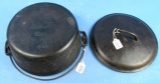 #9 Dutch Oven; Griswold Erie; Ll; Slant; Low Dome Plain; P/n 834/2552