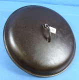 #13 Dutch Oven Lid; Low Dome; Plain; Griswold Epu Ll; Block; P/n 2627