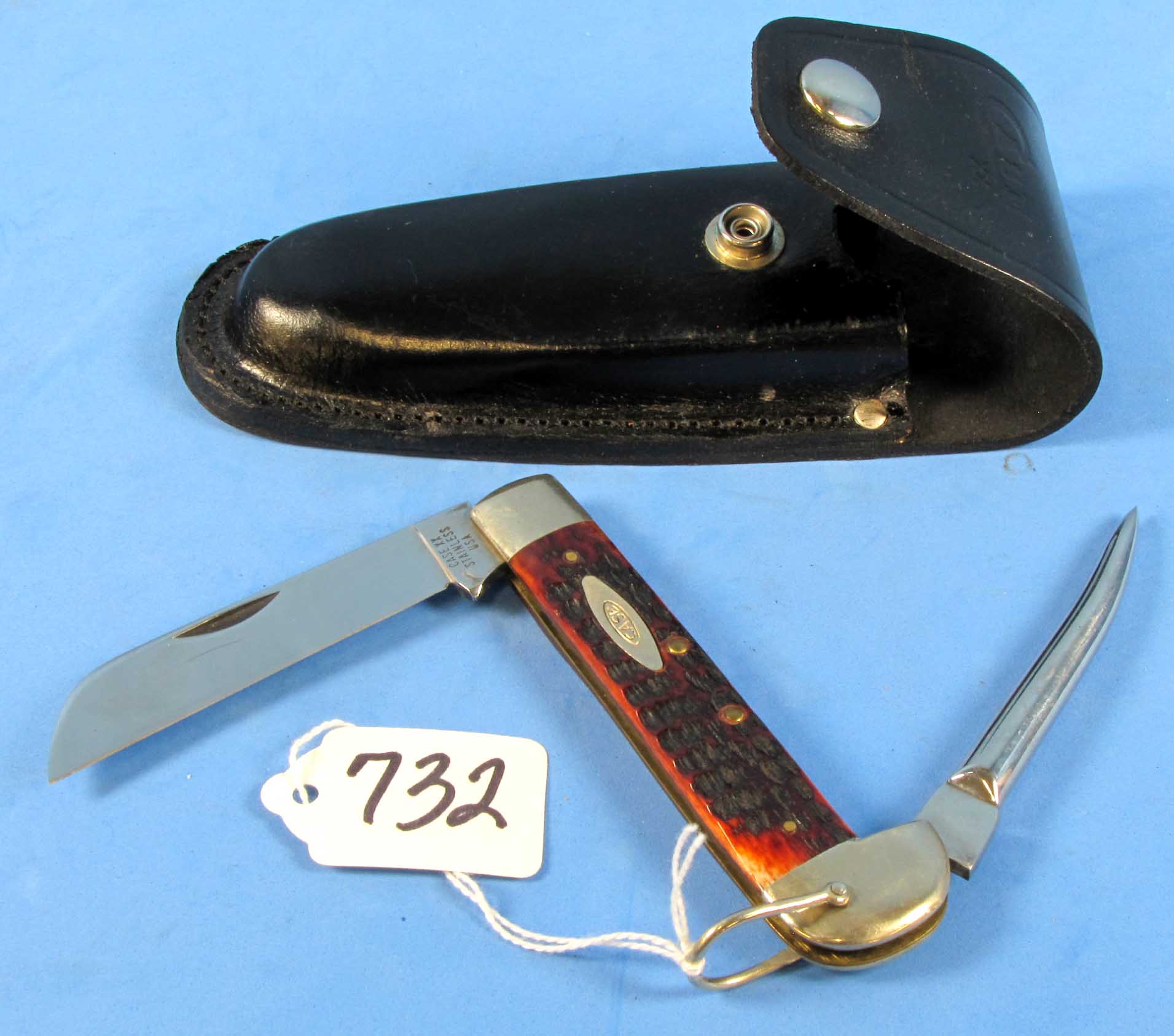Vintage 3 In 1 Folding Pocket Knife Clasp Knife W/Can Open Marlin Spike &  Blade